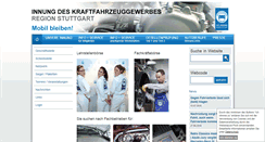 Desktop Screenshot of kfz-innung-stuttgart.de